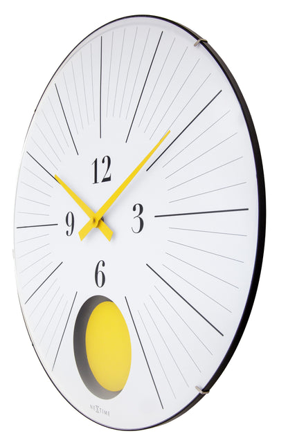 NeXtime Duomo 50 Pendulum - Moderne Wandklok met Slinger - 50 cm