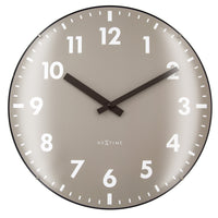 Comnox - Duomo - Wandklok met glazen kegel – Stijlvol, stil – 35 cm – Khaki – Glazen & Plastic – Duino – Duomo