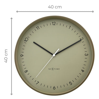 NeXtime Berlin L - Stille Wandklok - 40cm Metaal
