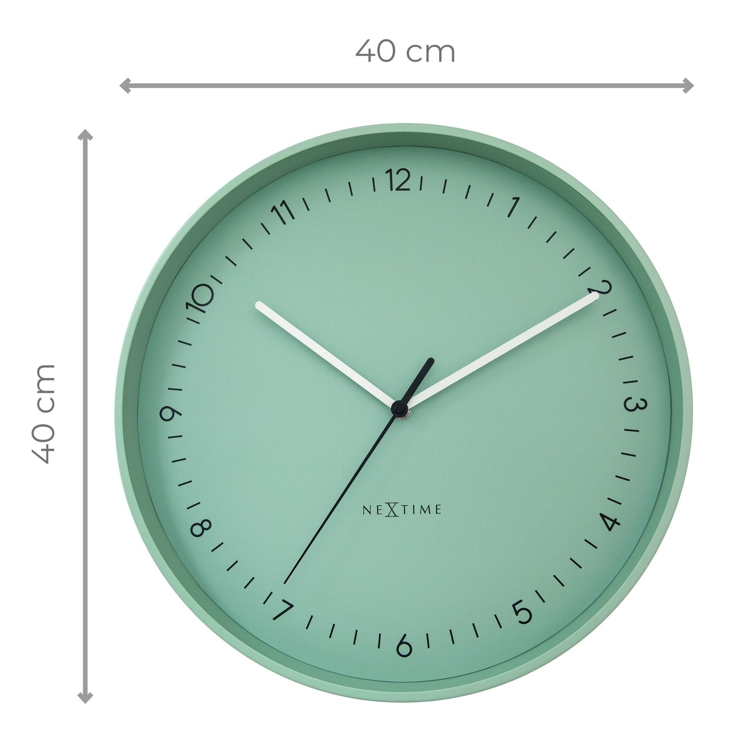 NeXtime Berlin L - Stille Wandklok - 40cm Metaal