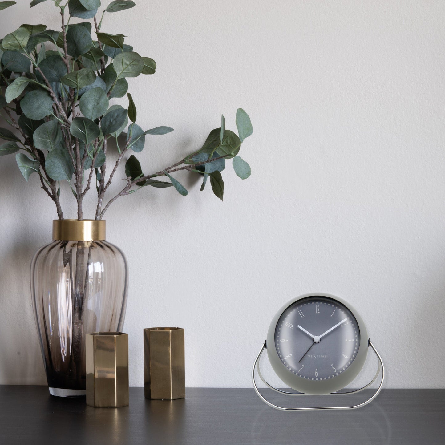 NeXtime Bubble Alarm Clock - Stille tafelwekker - Metaal