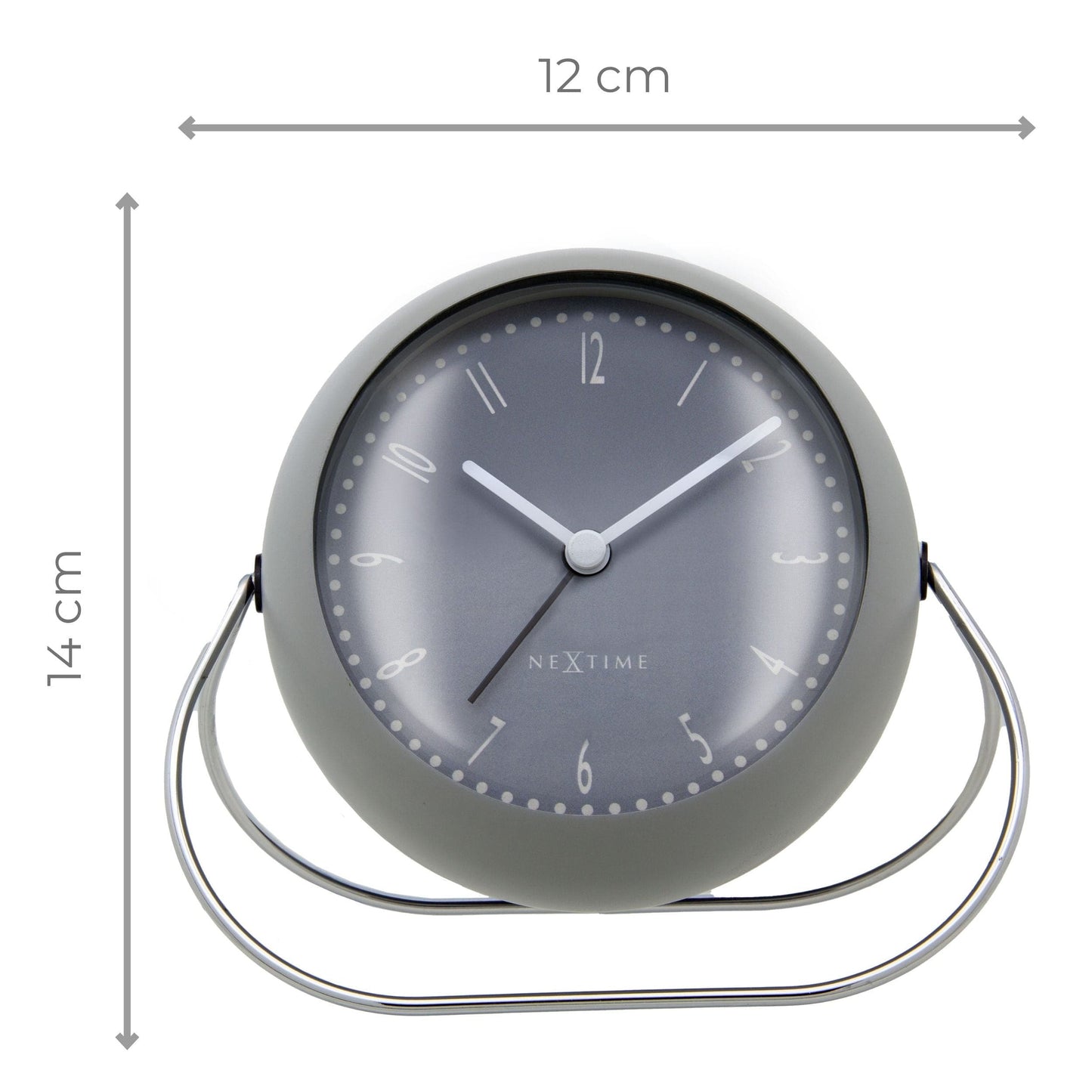 NeXtime Bubble Alarm Clock - Stille tafelwekker - Metaal