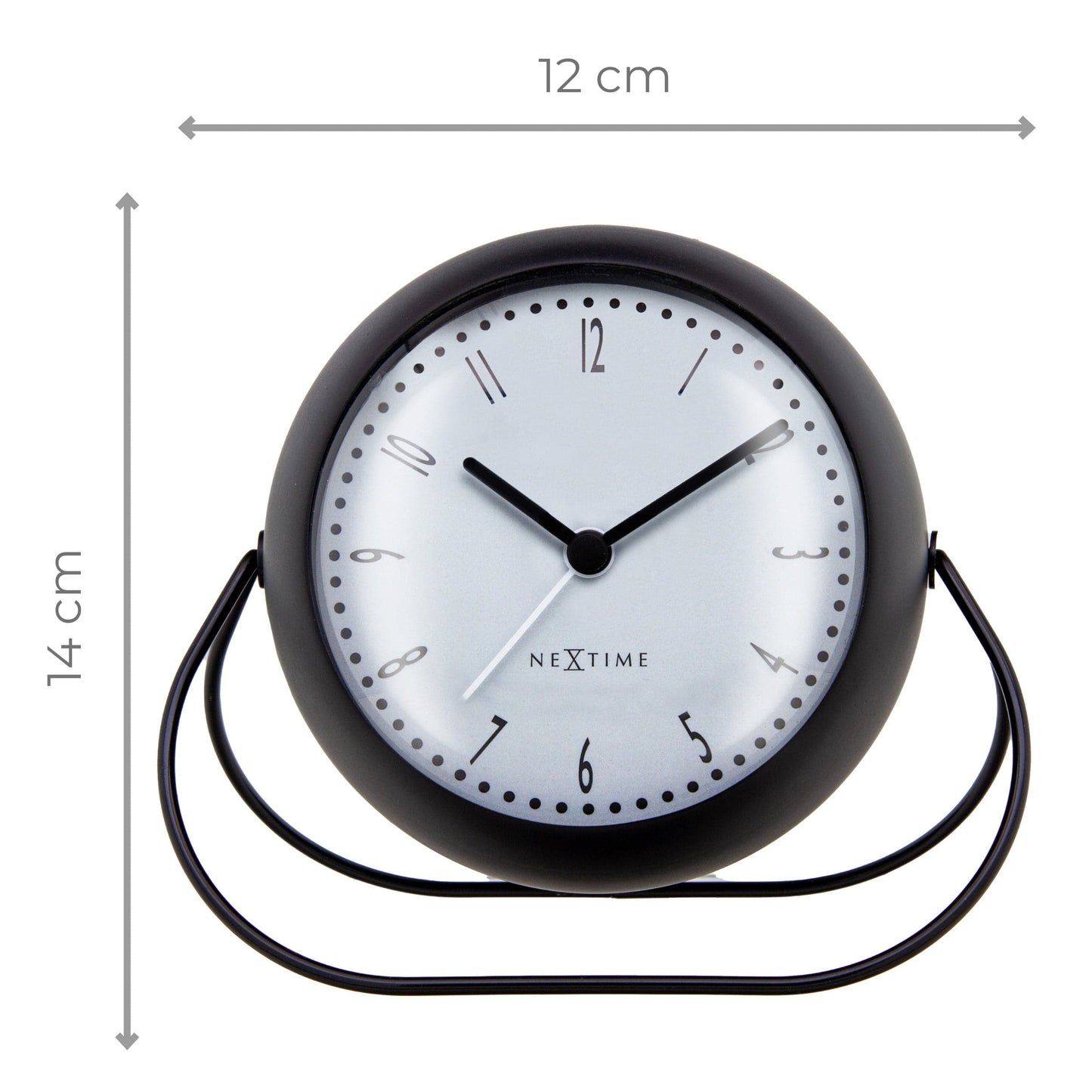 NeXtime Bubble Alarm Clock - Stille tafelwekker - Metaal