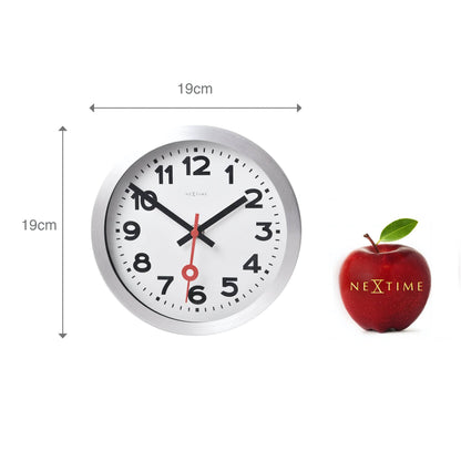 NeXtime Station - Iconisch Design - Aluminium Klok