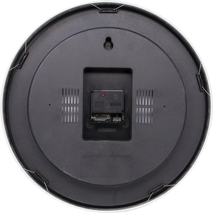 Wall clock - 35 cm - Aluminum - 'Station Radio Controlled (DCF) Numbers'
