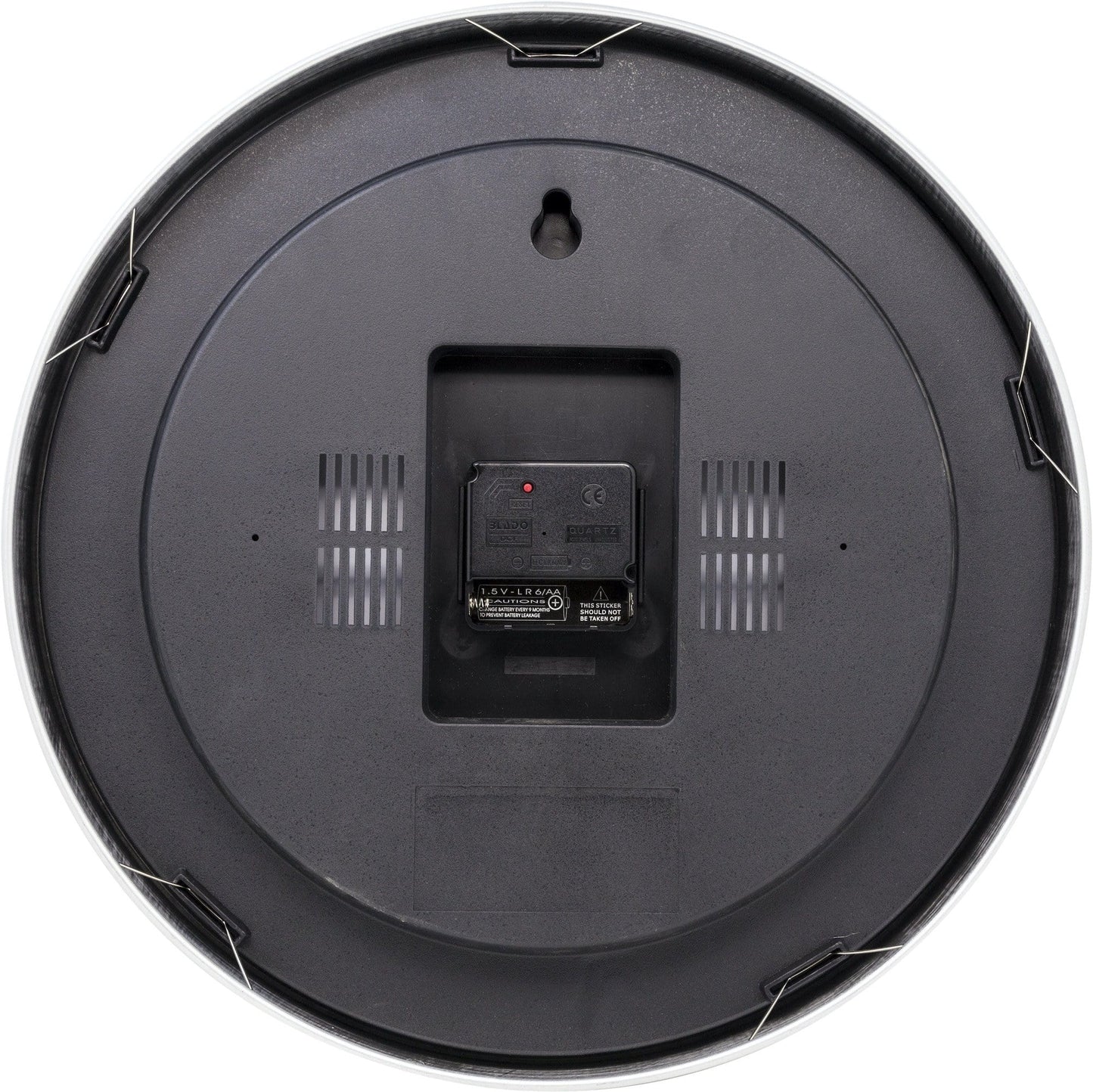 Kleurrijke wandklok met lama’s en cactus patroon