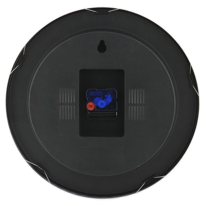 Comnox - Station - Wandklok & Tafeldekstop - Stil, Krachtig Design - Geen Tikkende Geluid - Aluminium - Zwart - Wall Clock