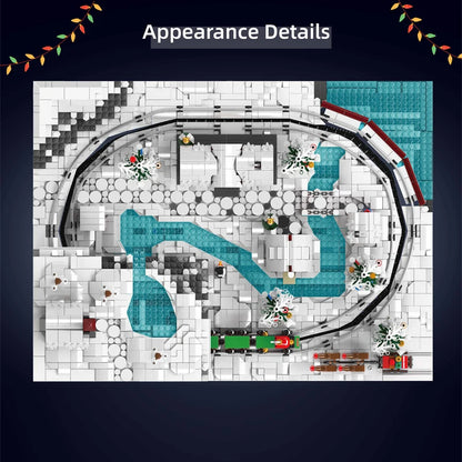Comnox - Mould King - Kersttrein Wonderland - Gemotoriseerd Bouwpakket - 4234 Stenen - Remote Control Christmas Train Set - Speelgoed voor Kerstliefhebbers en Kinderen - LEGO Compatible