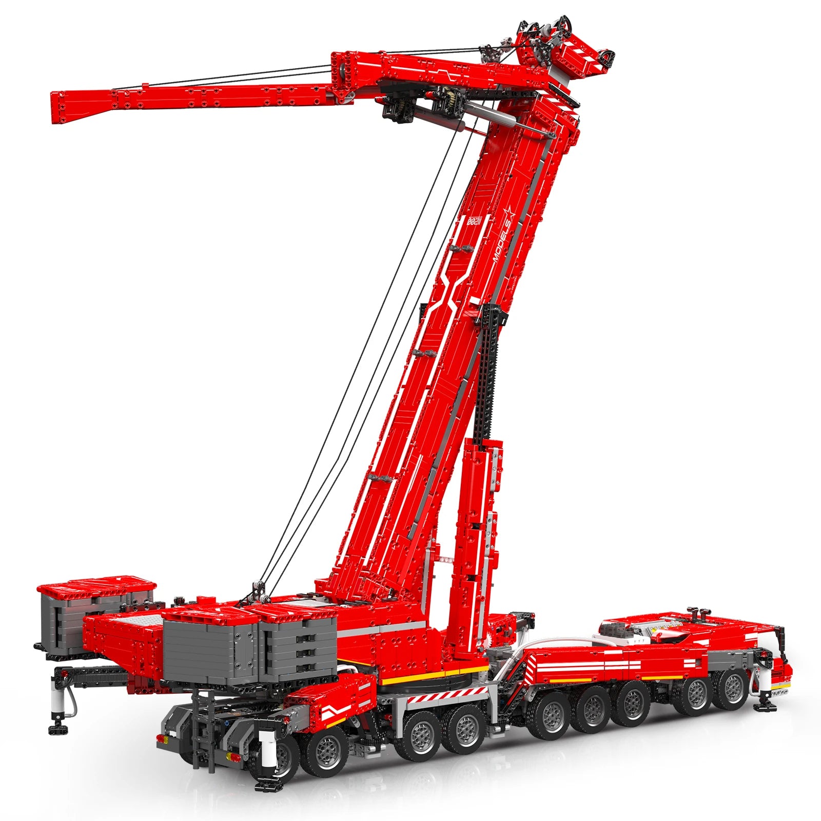 Comnox - Mould King - LTM 11200 Kraan Vrachtwagen Bouwset - 8506 Stuks - Compatibel met LEGO - Technisch Speelgoed - Wit - Comnox Company