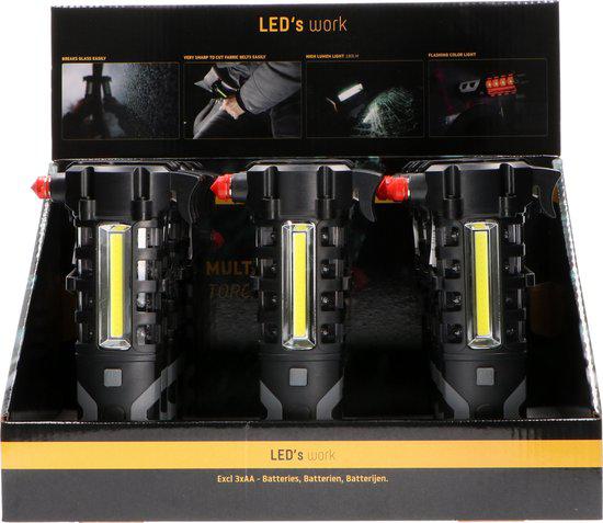 LED's Light 3-in-1 Noodverlichting - Ideaal voor in de auto - Oplaadbaar en draadloos - 2 lichtpunten - 300 Lumen