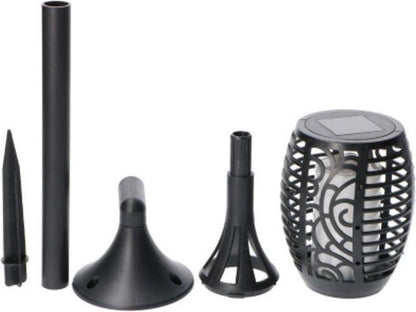 3in1 Solar Tuinlamp Fakkel met sensor - Priklamp, Wandlamp en tafellamp in 1 - 41 cm