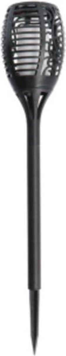 3in1 Solar Tuinlamp Fakkel met sensor - Priklamp, Wandlamp en tafellamp in 1 - 41 cm