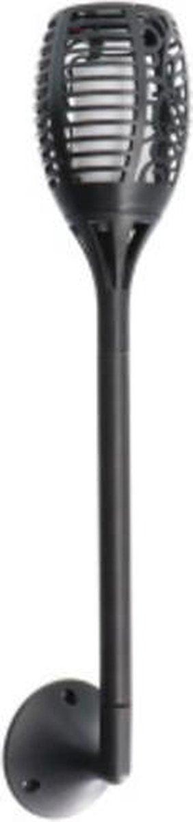 3in1 Solar Tuinlamp Fakkel met sensor - Priklamp, Wandlamp en tafellamp in 1 - 41 cm