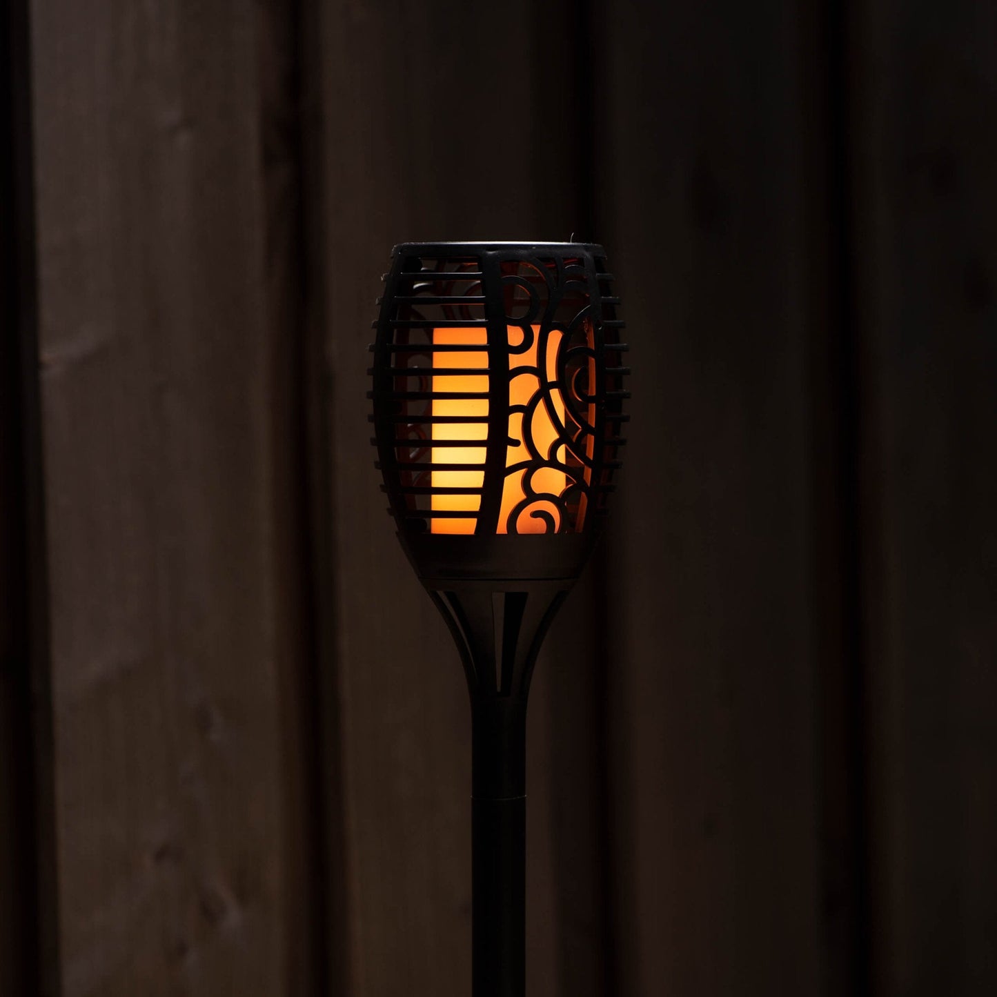 3in1 Solar Tuinlamp Fakkel met sensor - Priklamp, Wandlamp en tafellamp in 1 - 41 cm