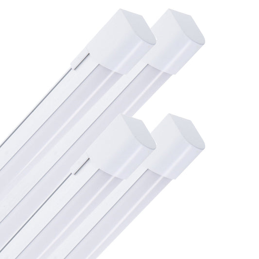 4x witte LED-lampen voor binnen met kabelverbinding