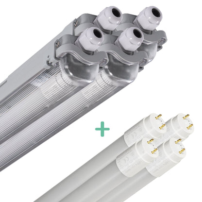 Proventa LED TL armaturen set - Waterdicht & Helder licht - 4 stuks