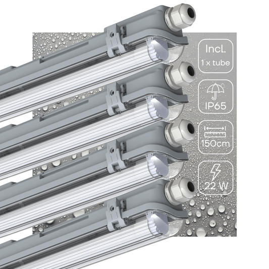 Comnox - LED TL armatuur 150 cm - Energiezuinig lichtoplossing - 15 jaar levensduur - 2880 lm - Waterbestendig - IP65 - 150 cm