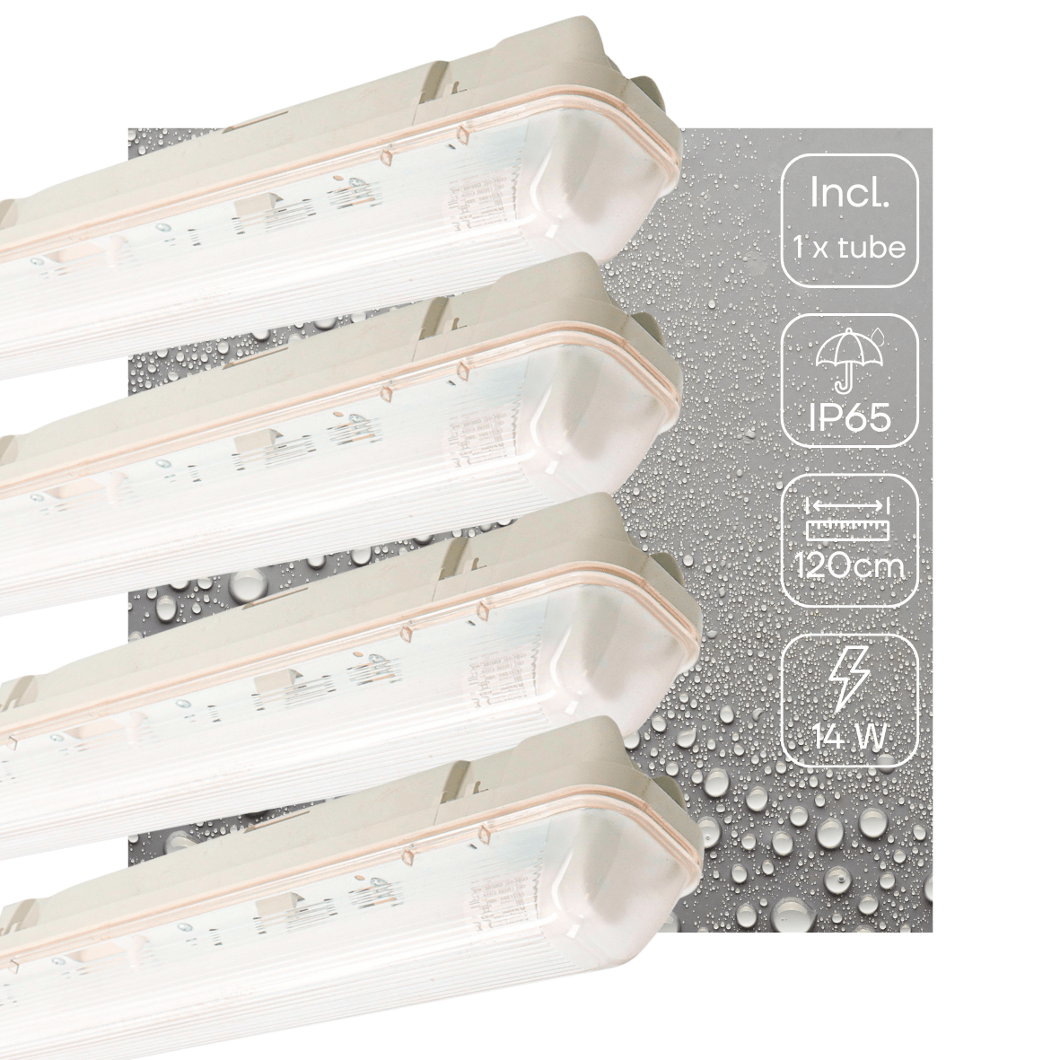 Comnox - LED TL armatuur met sensor - Waterdicht en slim - 120 cm