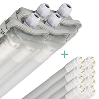 Comnox - Proventa LED TL 4 dubbel armaturen 150 cm - Superkrachtig licht - Energiezuinig - 5760 lumen per armatuur - 48 watt - koud wit - IP65