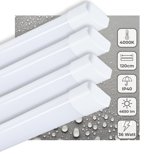 Comnox - LED TL lamp 120 cm - Bijzondere zuinigheid - Eenvoudige montage - 4650 lumen - 36W - led verlichting - zwart