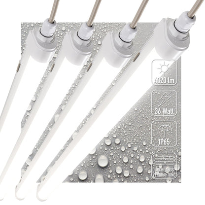 Comnox - LED's Light LED TL lamp - Koppelbaar en waterdicht - 4 pack