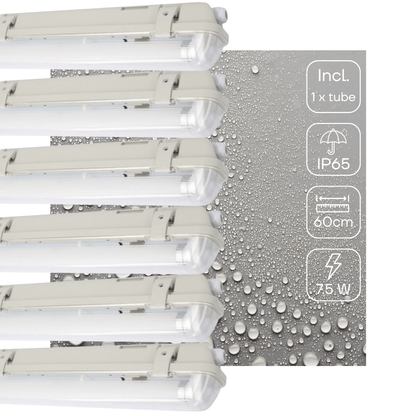 4 Pack LED's Light LED TL verlichting met sensor 60 cm - Bewegingssensor en nachtsensor - Waterdicht - 1100 lm