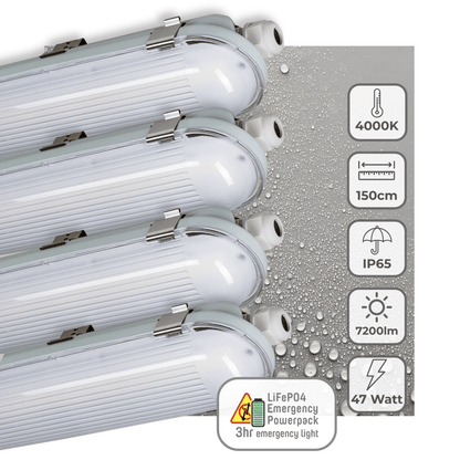 Comnox - Philips LED's Light PRO LED TL armatuur - Met noodaccu - 150 cm