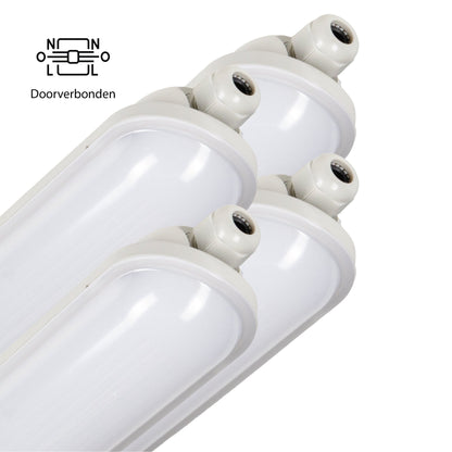 Comnox - LED's Light Pro Premium - Krachtige Koppelbare LED TL Armatuur - 4 Pack