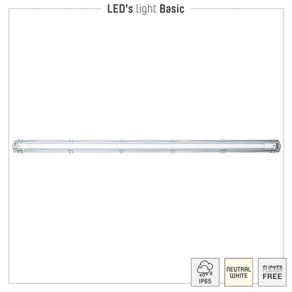 4 PACK - LED's Light TL Armatuur LED compleet 120 cm - Armatuur met LED Buis - Waterdicht - 2160lm