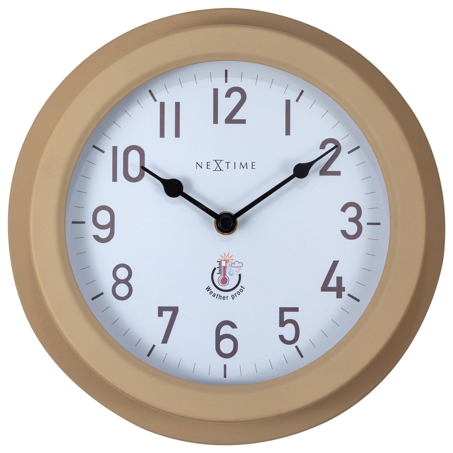 Comnox - NeXtime Poppy - Weerbestendige Buitenklok - Metaal 22cm