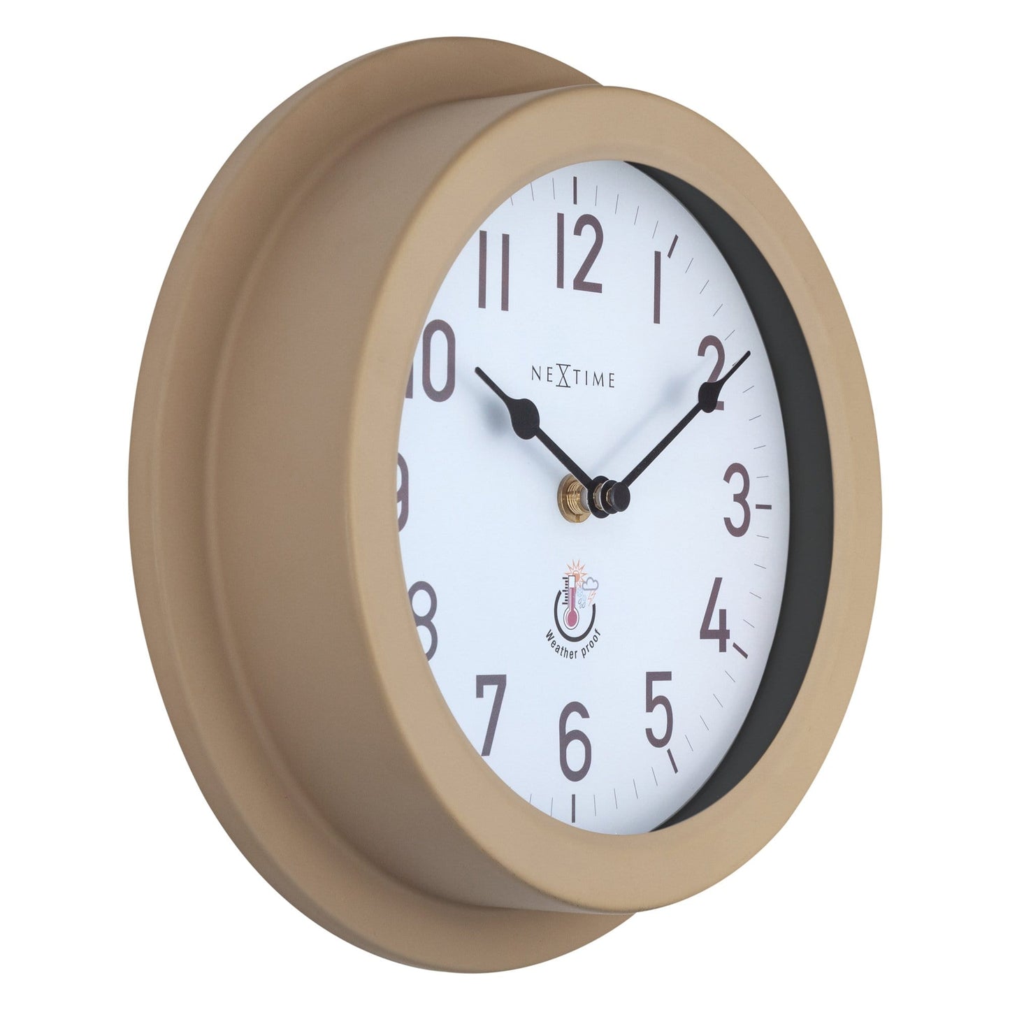 Comnox - NeXtime Poppy - Weerbestendige Buitenklok - Metaal 22cm