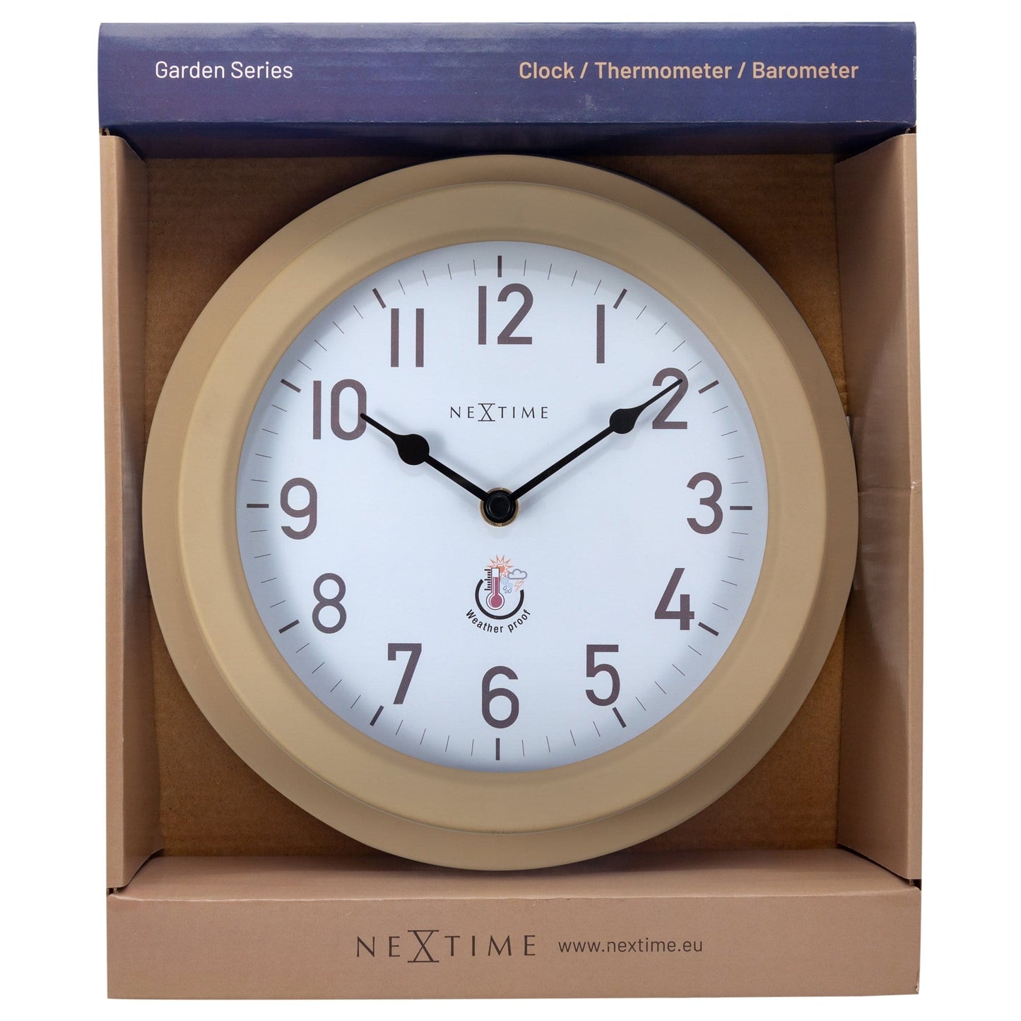 Comnox - NeXtime Poppy - Weerbestendige Buitenklok - Metaal 22cm