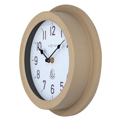 Comnox - NeXtime Poppy - Weerbestendige Buitenklok - Metaal 22cm