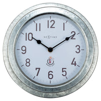 Comnox - NeXtime Poppy - Weerbestendige Buitenklok - Metaal 22cm