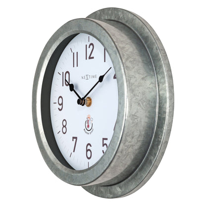 Comnox - NeXtime Poppy - Weerbestendige Buitenklok - Metaal 22cm