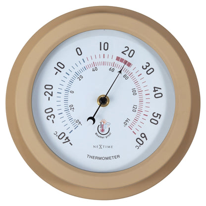 NeXtime Lily - Weerbestendige Tuinthermometer - Metaal 22cm