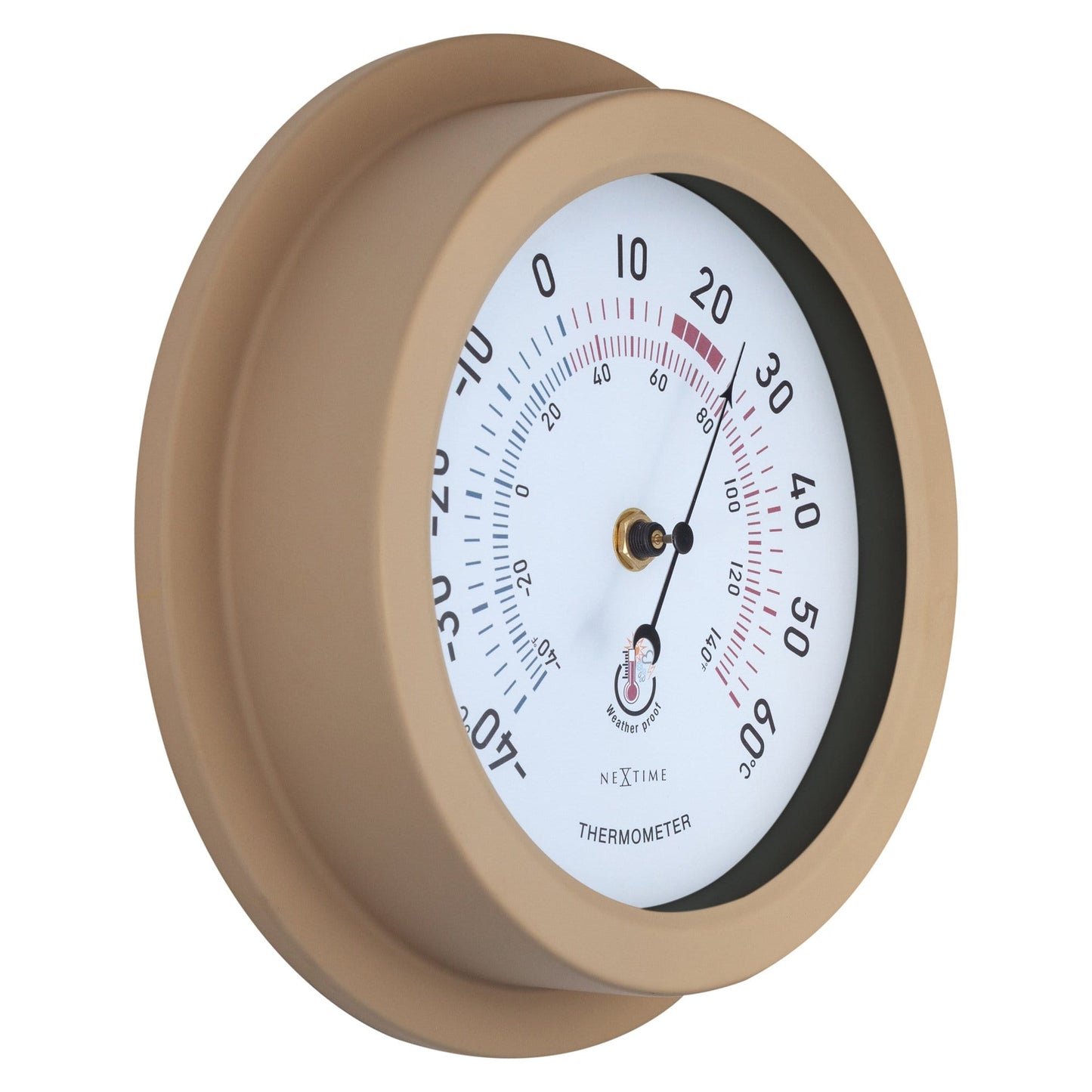NeXtime Lily - Weerbestendige Tuinthermometer - Metaal 22cm