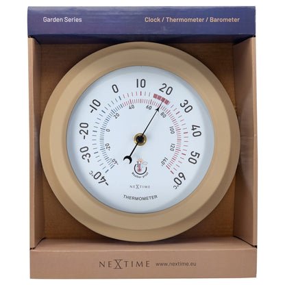 NeXtime Lily - Weerbestendige Tuinthermometer - Metaal 22cm