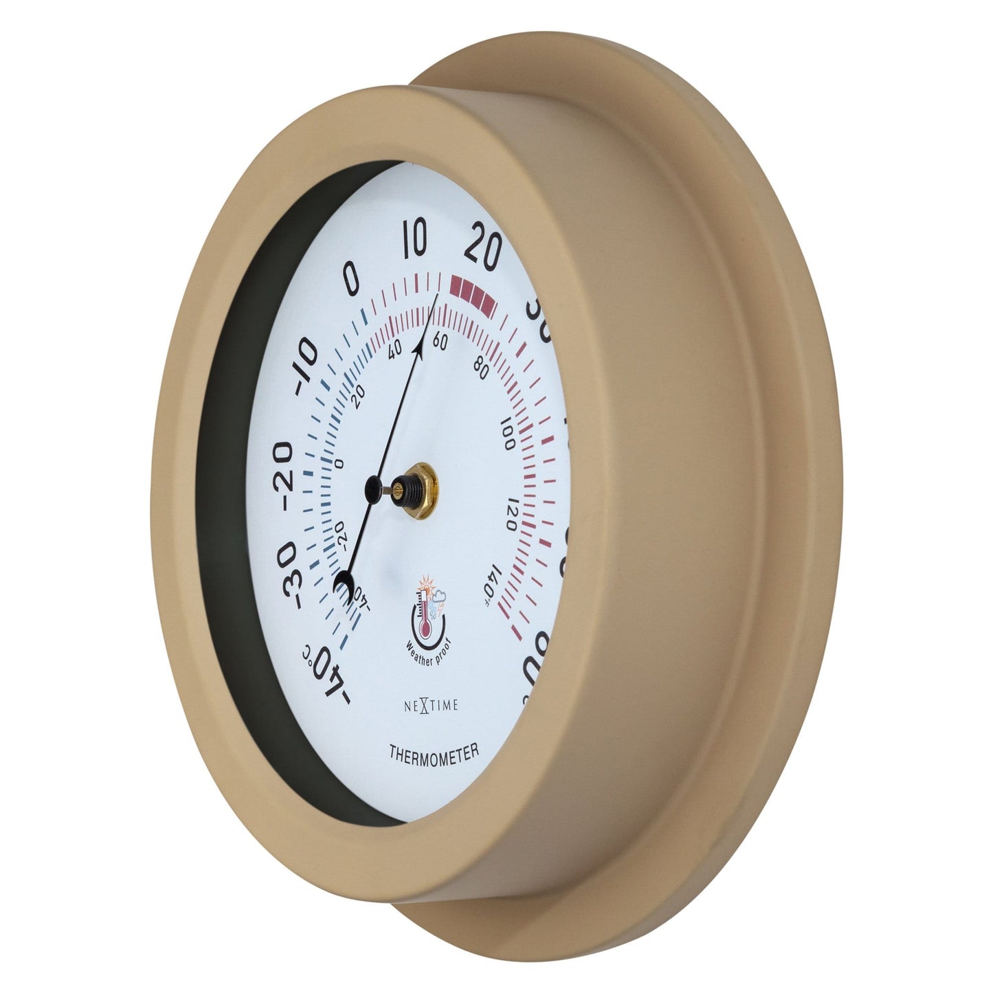 NeXtime Lily - Weerbestendige Tuinthermometer - Metaal 22cm