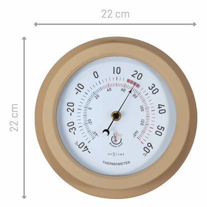 NeXtime Lily - Weerbestendige Tuinthermometer - Metaal 22cm