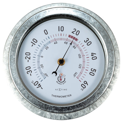 NeXtime Lily - Weerbestendige Tuinthermometer - Metaal 22cm