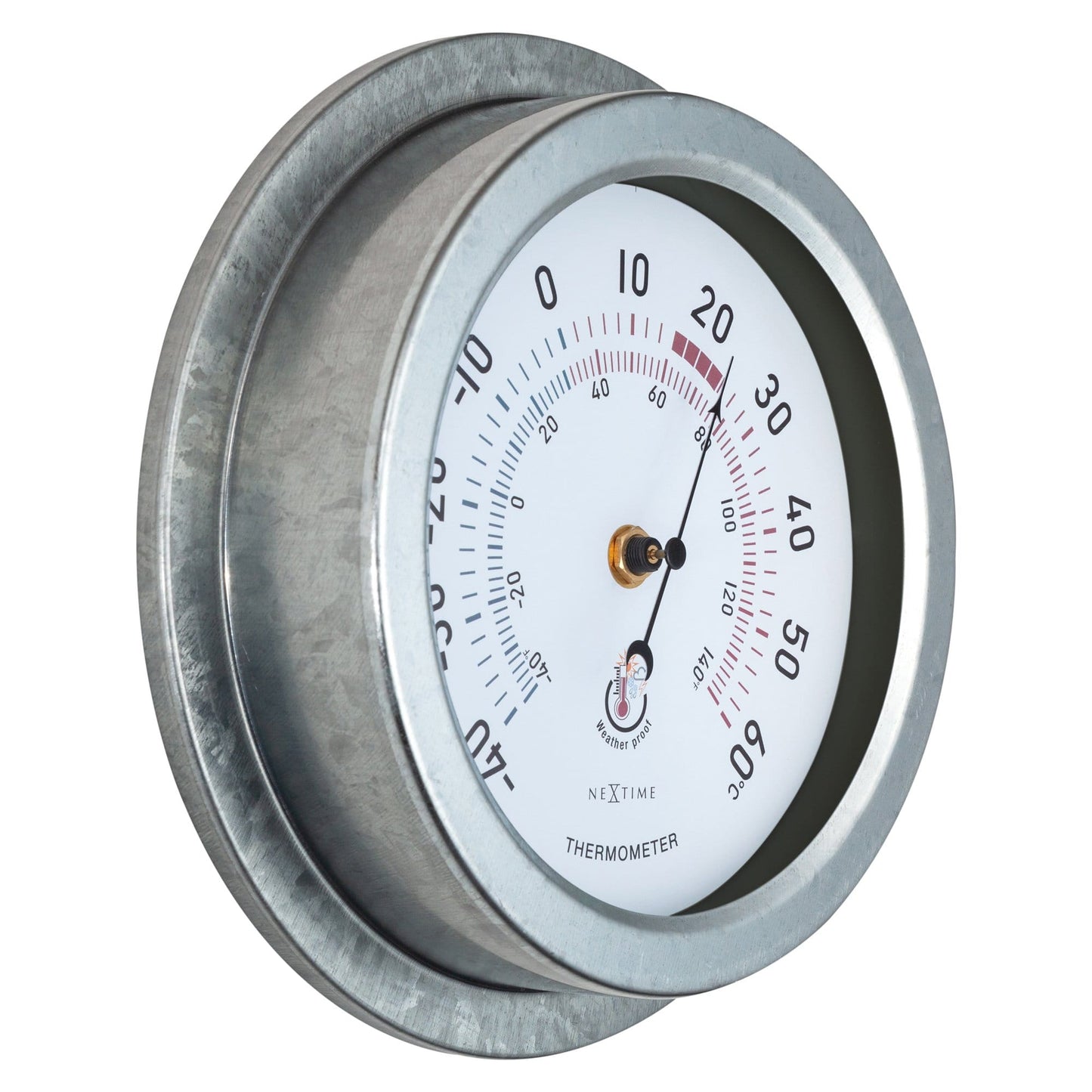 NeXtime Lily - Weerbestendige Tuinthermometer - Metaal 22cm