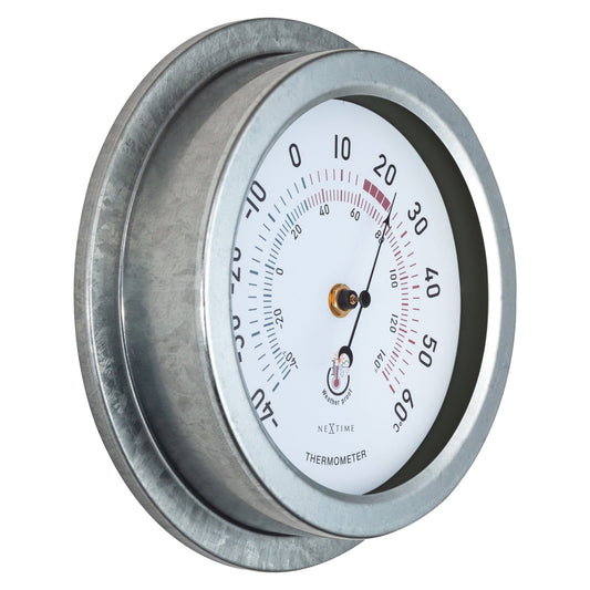 Comnox - Lily - Weerbestendige Thermometer - Gemakkelijk te lezen - Zonder Batterij - Ø22cm - Koper/Metaal - Thermo