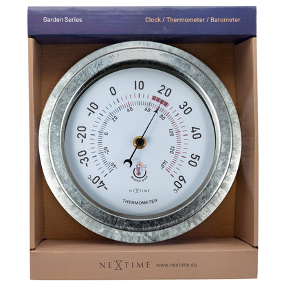 NeXtime Lily - Weerbestendige Tuinthermometer - Metaal 22cm