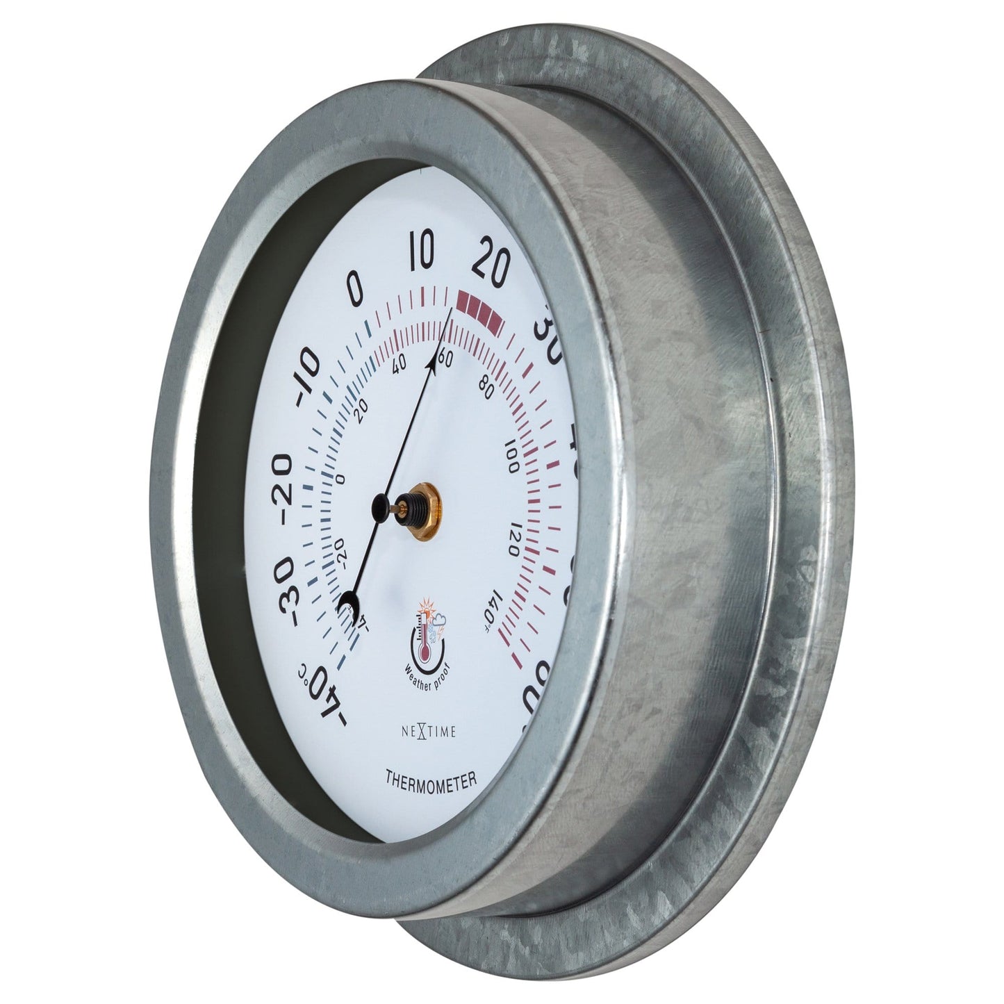 NeXtime Lily - Weerbestendige Tuinthermometer - Metaal 22cm