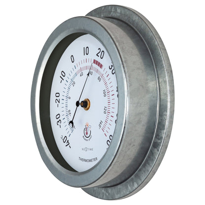 NeXtime Lily - Weerbestendige Tuinthermometer - Metaal 22cm