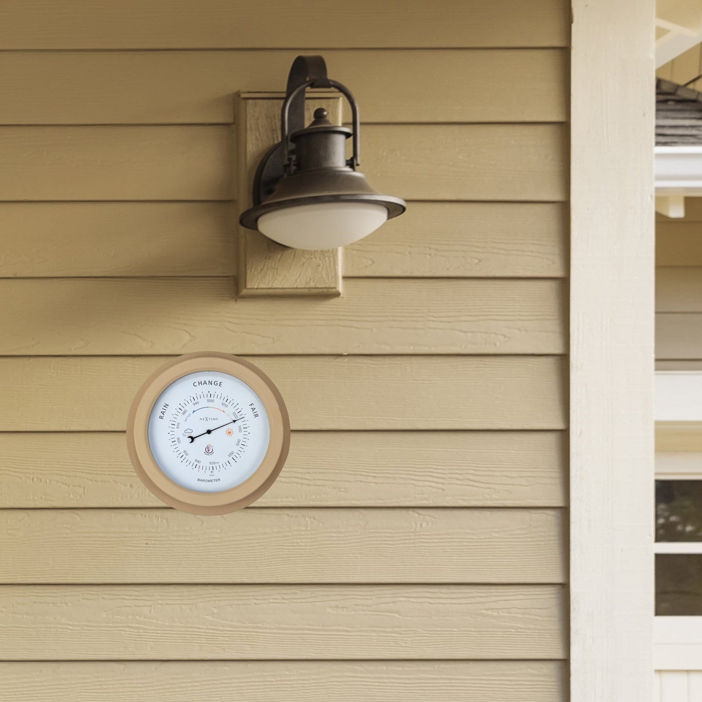 NeXtime Orchid Barometer - Weerbestendig en Robuust - 22cm Metaal
