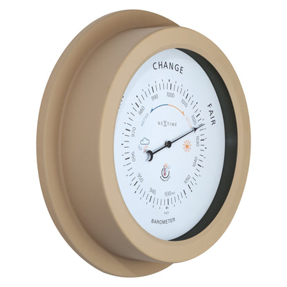 NeXtime Orchid Barometer - Weerbestendig en Robuust - 22cm Metaal