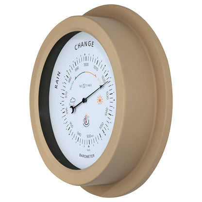 NeXtime Orchid Barometer - Weerbestendig en Robuust - 22cm Metaal
