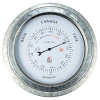 NeXtime Orchid Barometer - Weerbestendig en Robuust - 22cm Metaal